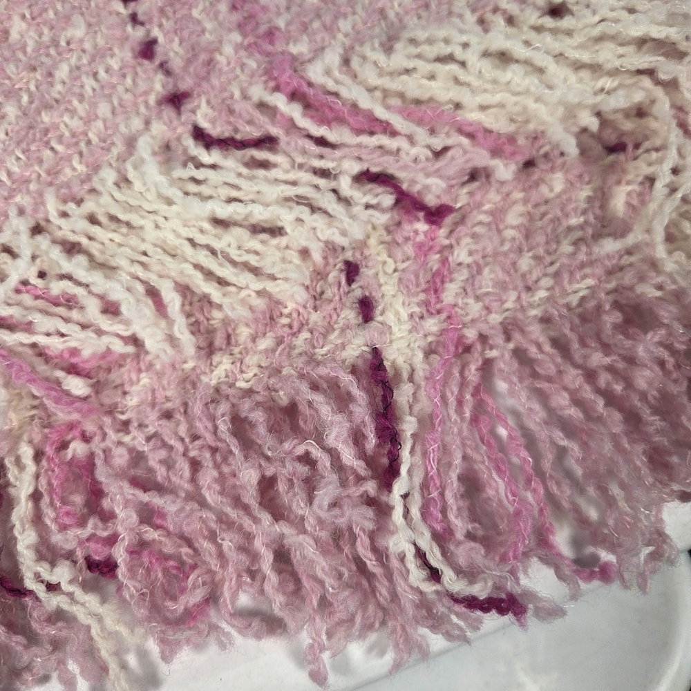 Boyne Valley Weavers Pink Wool Alpaca Shawl One Size Made In Ireland - Picture 15 of 16